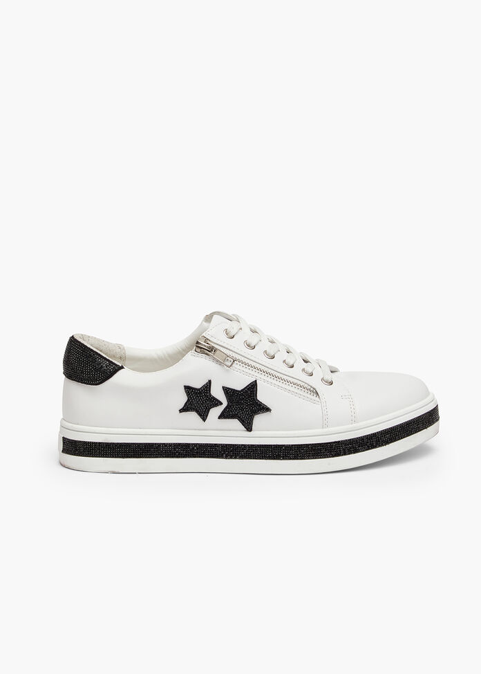 Double Star Zip Sneaker, , hi-res