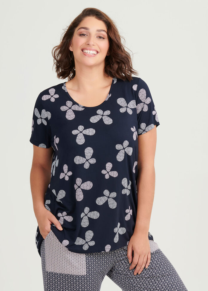 Bamboo Buttefly Pj Top, , hi-res