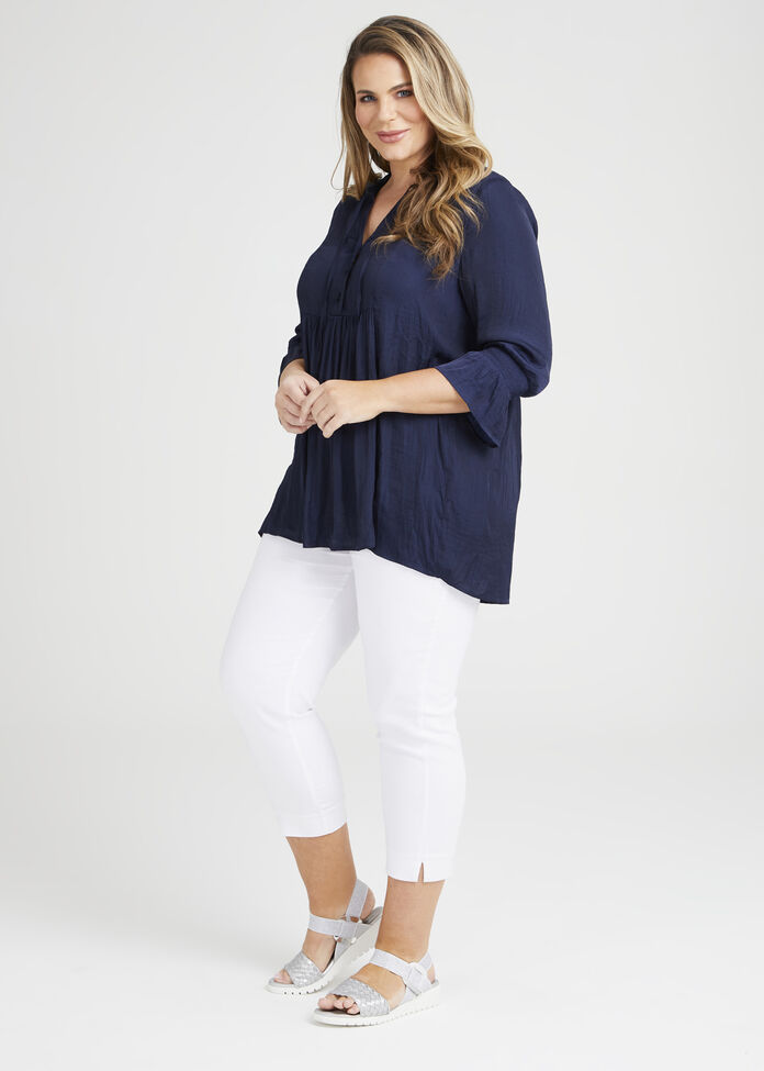 Luxe Avea Gathered Top, , hi-res