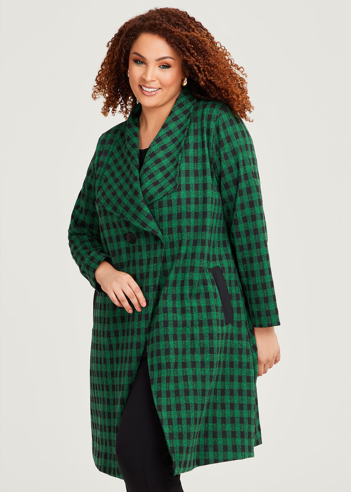 Check coatigan on sale