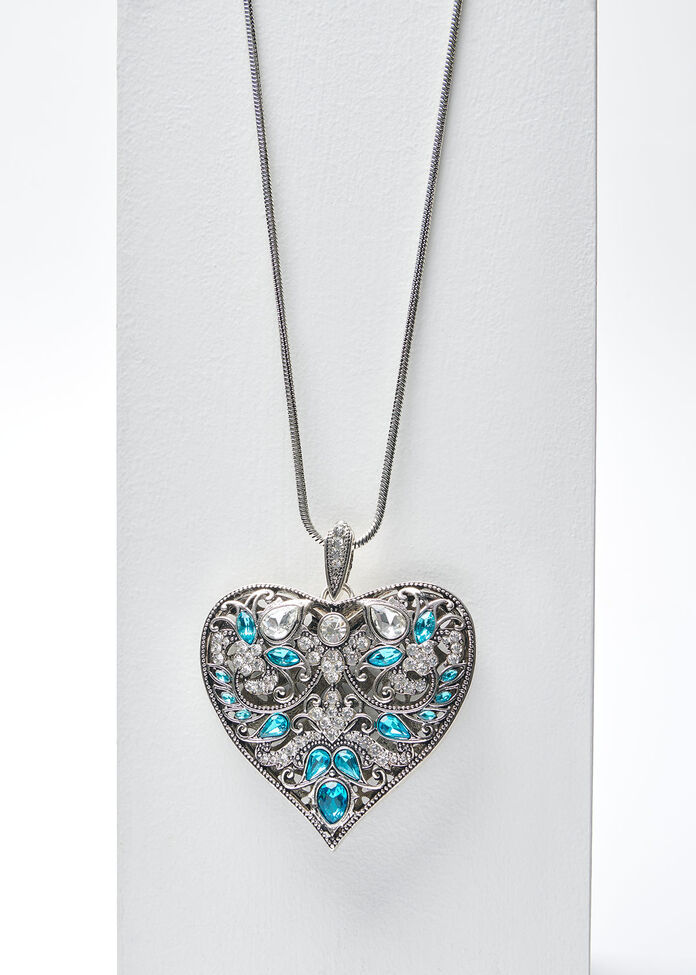 The Blues Heart Necklace, , hi-res