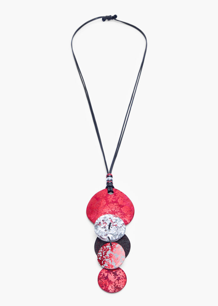 Metallic Foil Necklace, , hi-res