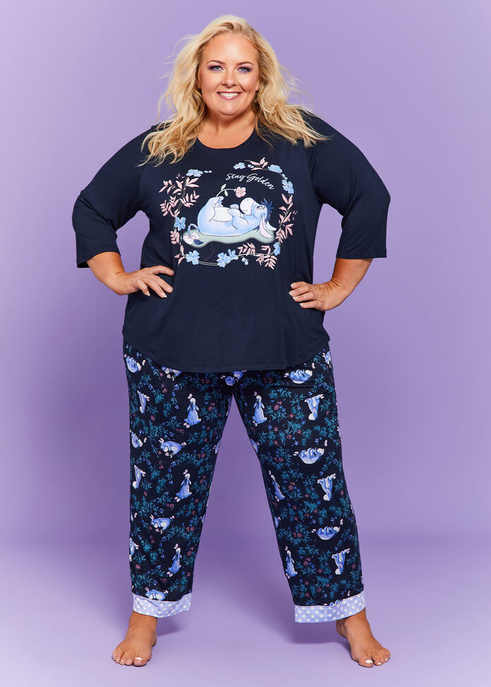 Eeyore Print Pyjama Pant, , hi-res