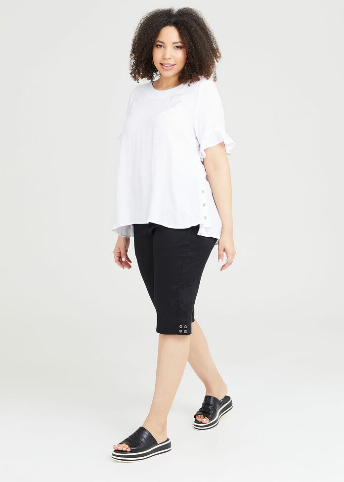 Linen Stretch Taylia Short, , hi-res