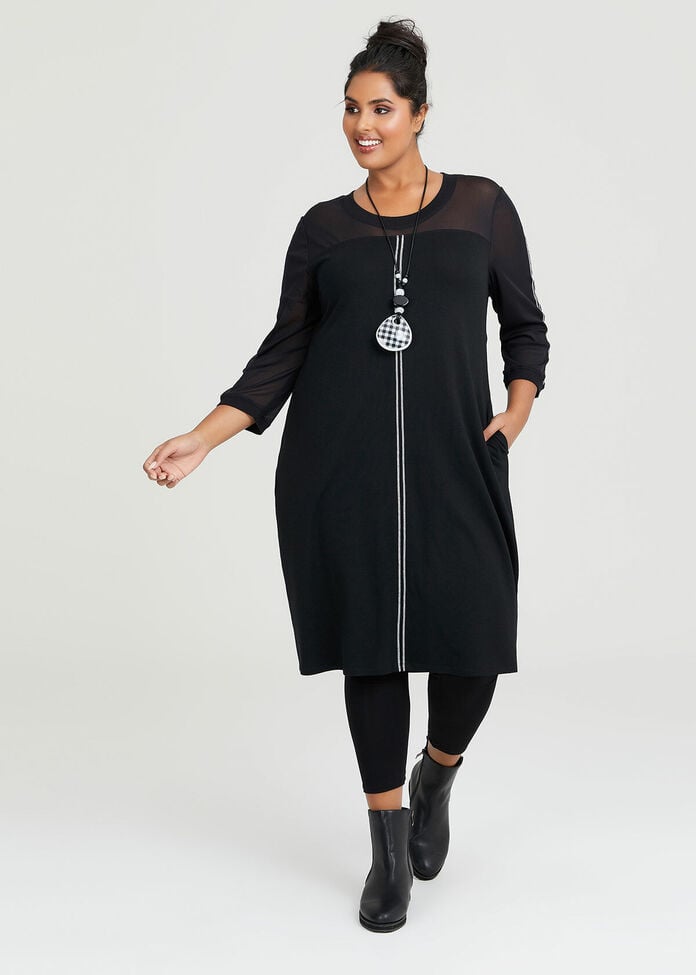 Shop Natural Come Together Dress in Black in sizes 12 to 30 | Taking ...