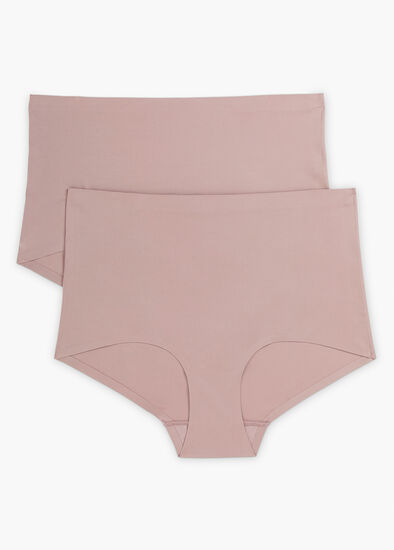 Plus Size 2 Pack No VPL Micro Full Briefs