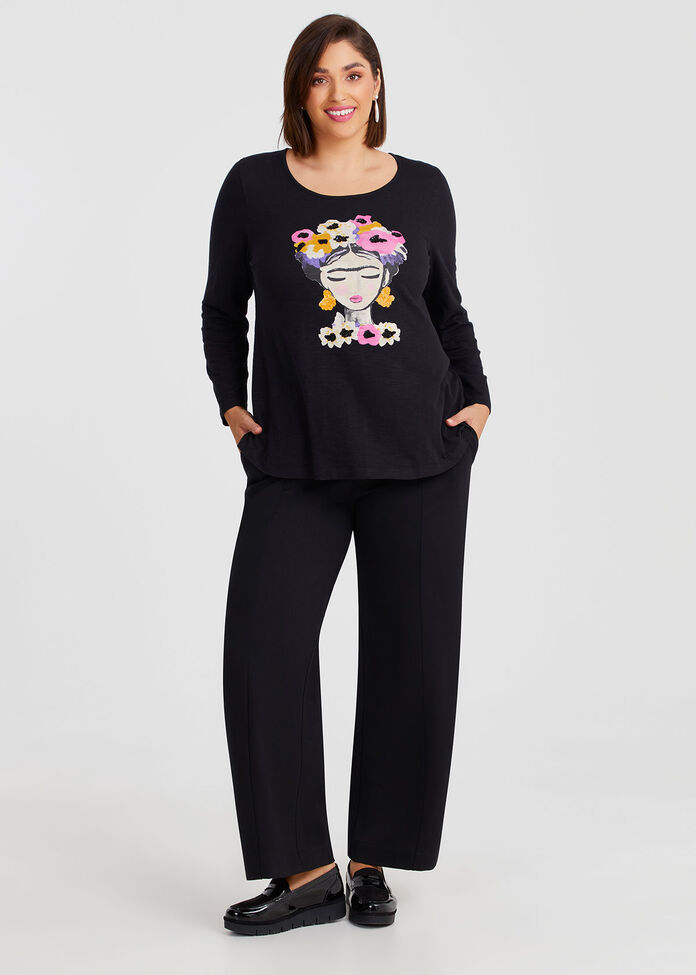 Cotton Jessie Print Top, , hi-res
