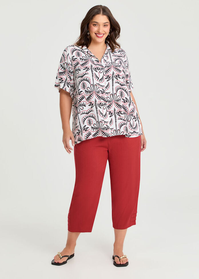 Natural Lola Collar Top, , hi-res