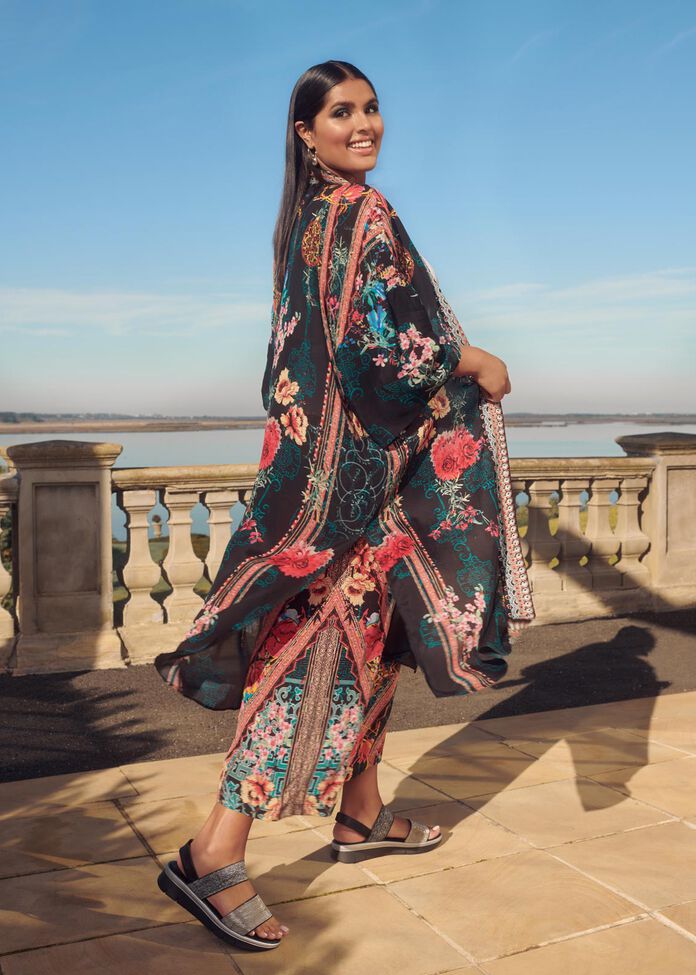 Natural Flower Power Kimono, , hi-res
