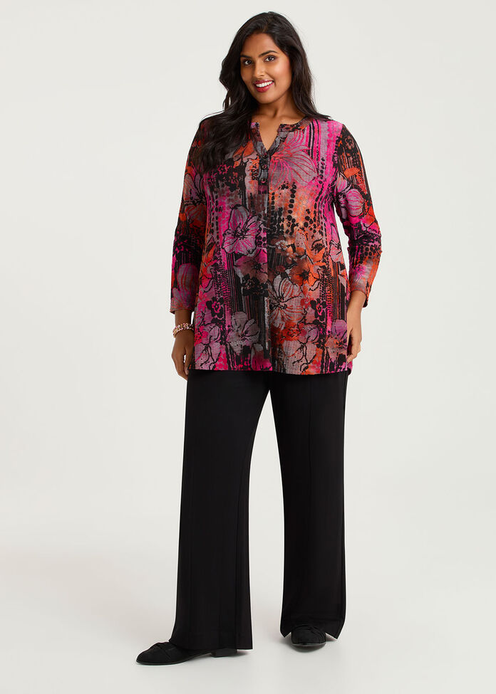 Floral Burnout Tunic, , hi-res