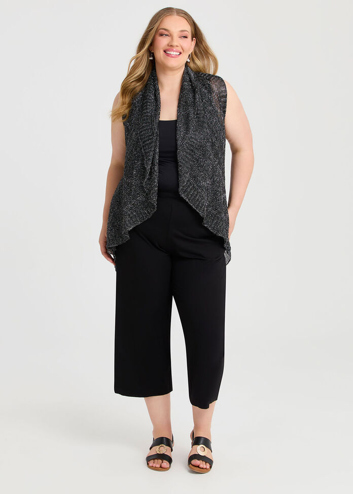 Evening Cascading Vest, , hi-res