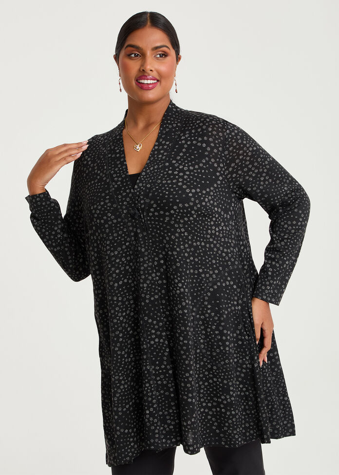 Pleat Back Snug Cardigan, , hi-res