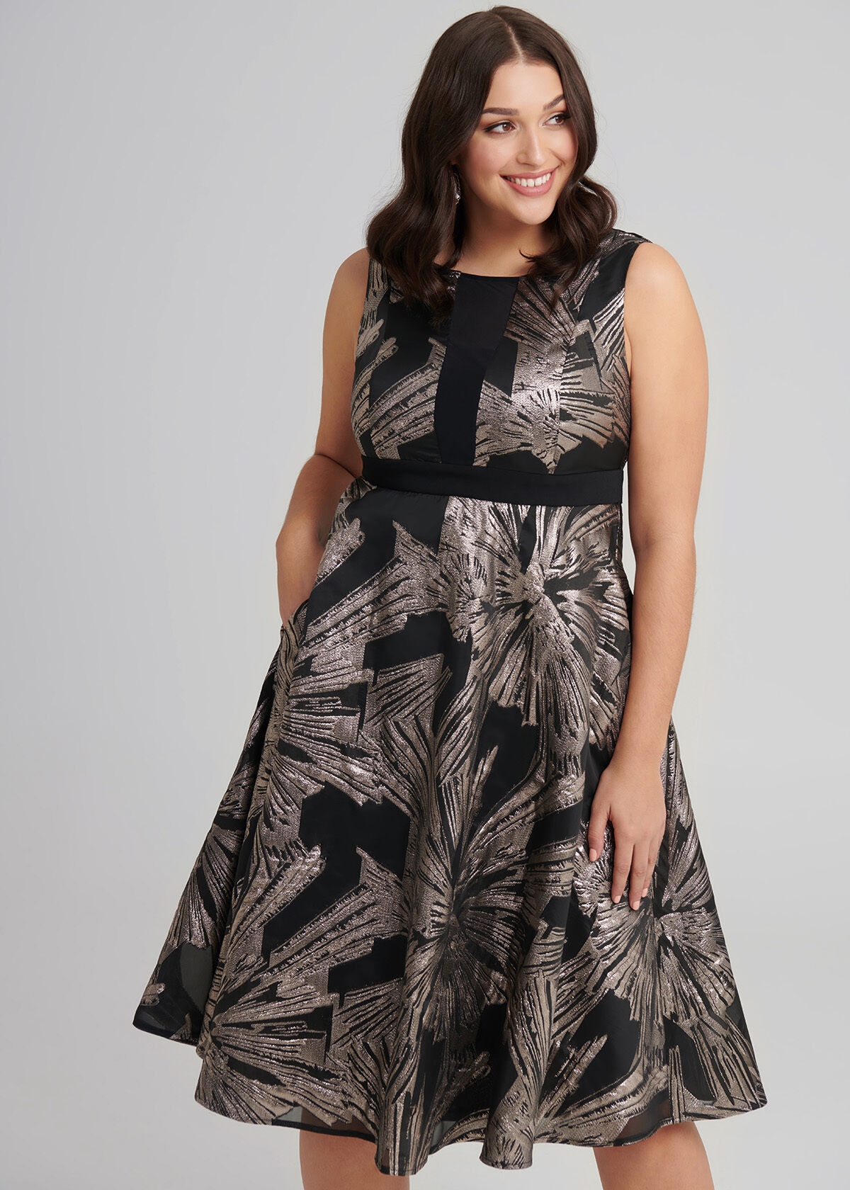 Emele top jacquard dress