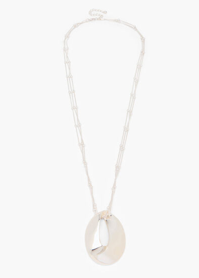 Shiny Oval Necklace