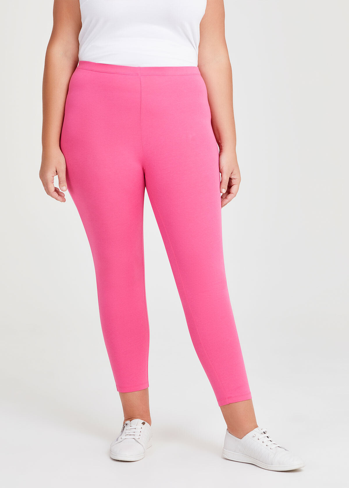 Hot pink leggings plus size 2025