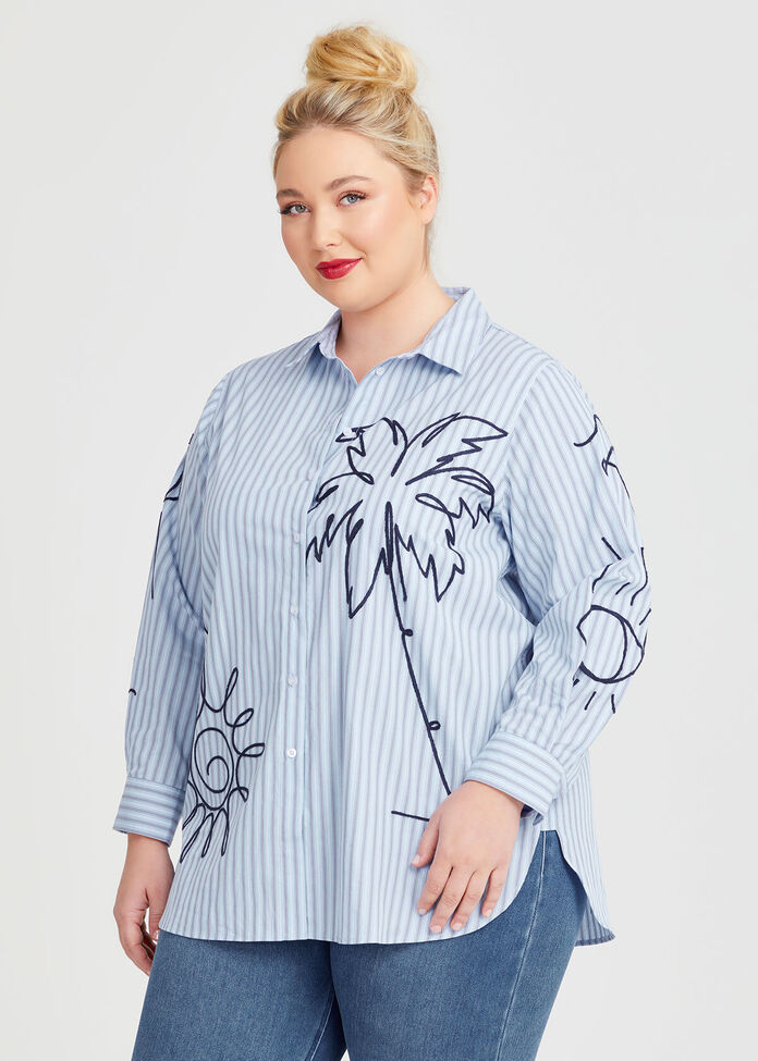 Cotton Embroidered Shirt -Bust 42