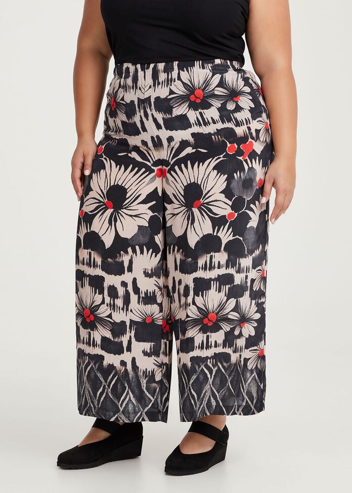 Natural Syrah Wide Leg Pant, , hi-res