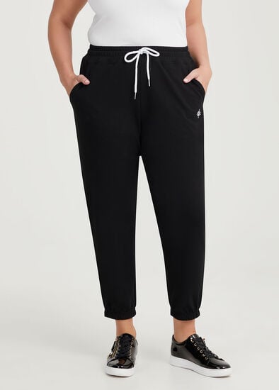 Plus Size Cotton Logo Trackpant