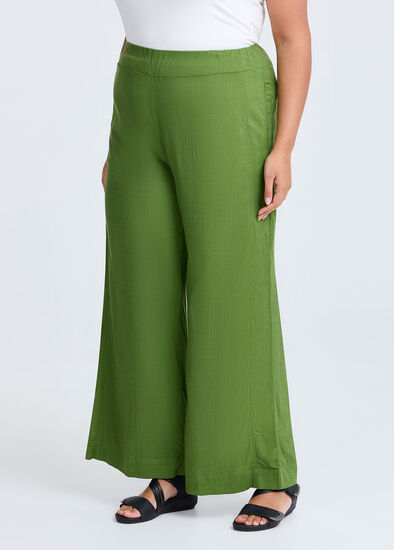 Plus Size Natural Kaia Wide Leg Pant