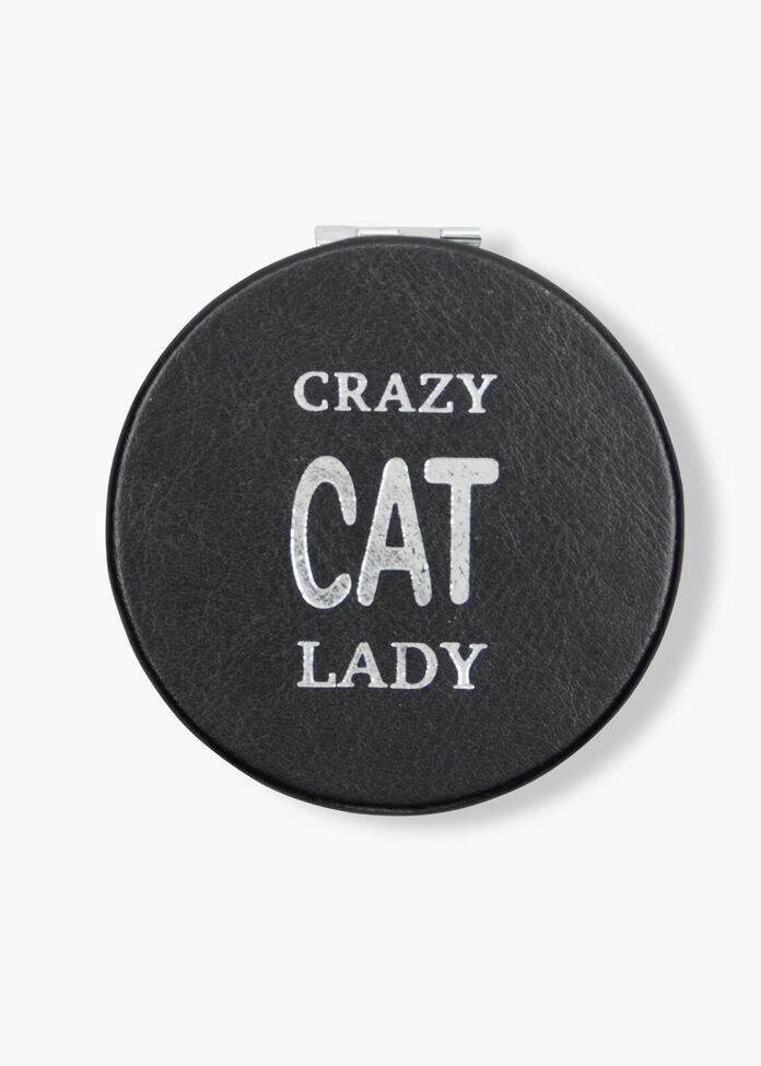 Crazy Cat Compact Mirror, , hi-res