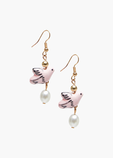 Bird Charm Earrings