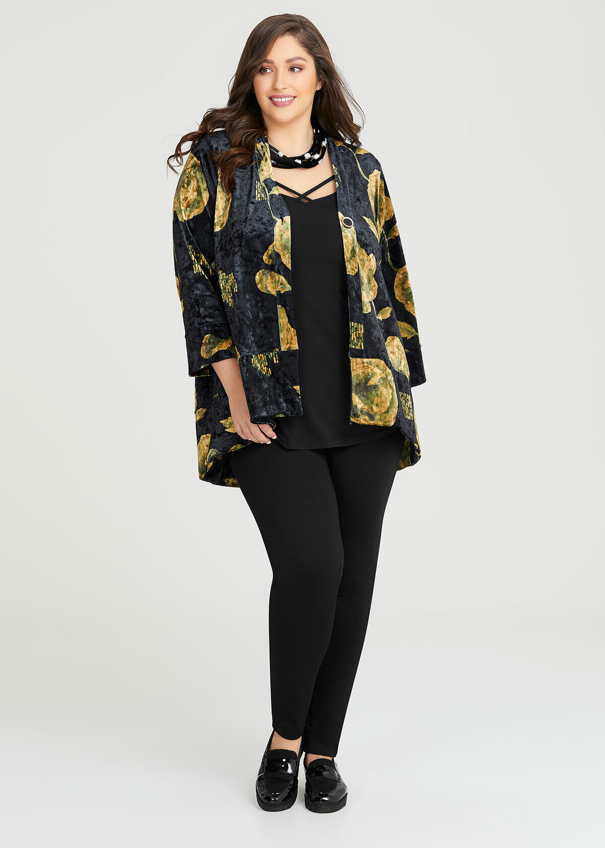Velour cardigan ladies new arrivals