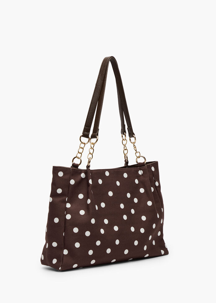 Polka Dot Shoulder Bag, , hi-res