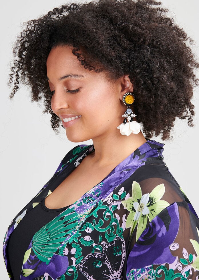 Flower Power Earrings, , hi-res
