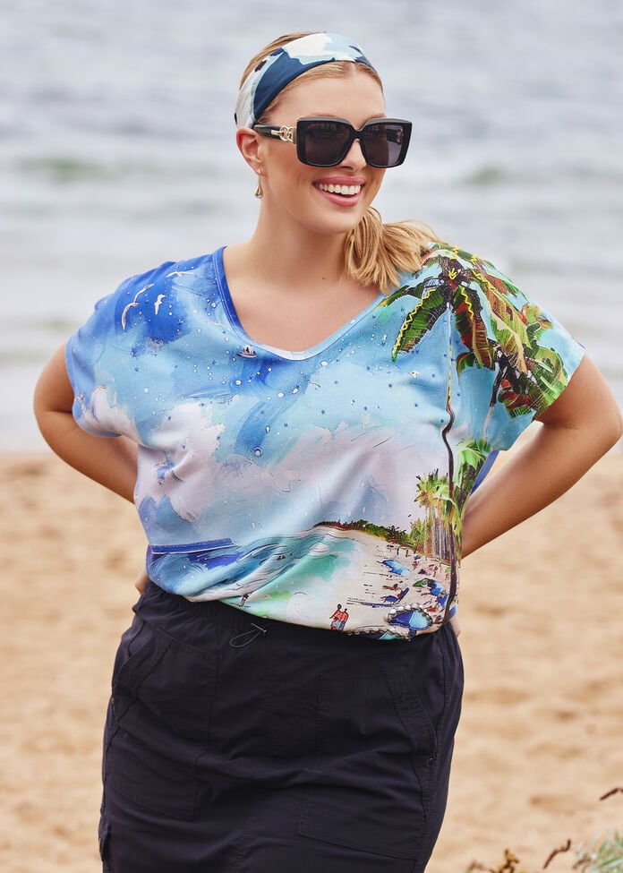 Cotton Majorca T-shirt, , hi-res
