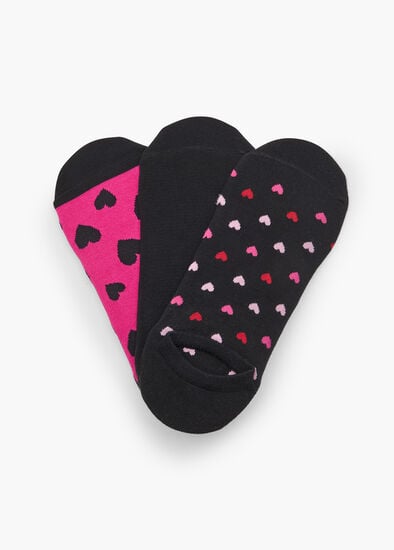 3 Pack Bamboo Love Heart Socks