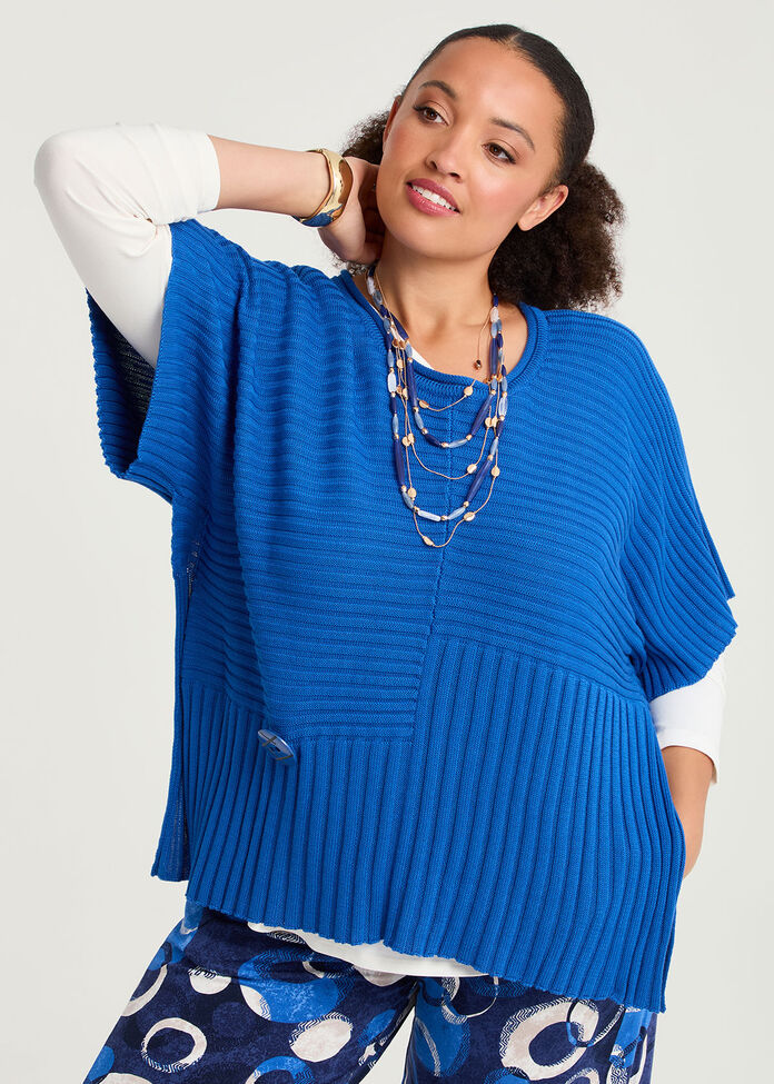 Riley Cotton Modal Rib Jumper, , hi-res