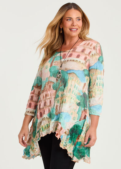 Plus Size Vista Slub Knit Crush Tunic