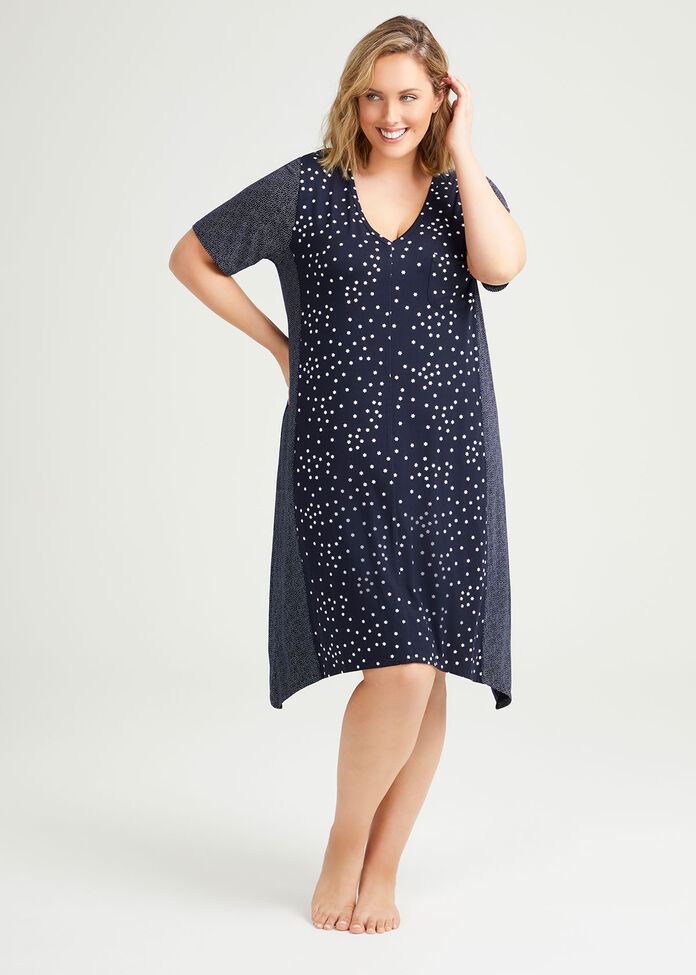 Bamboo Mini Stars Nightie, , hi-res