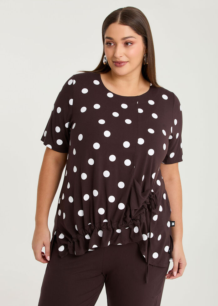 Natural Abstract Spot Top, , hi-res