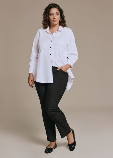 Plus Size Editorial Pocket Full Length Pant