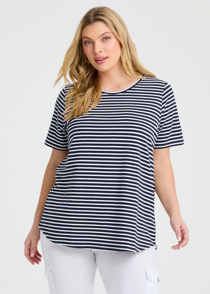Australian Cotton Stripe T-shirt, , hi-res