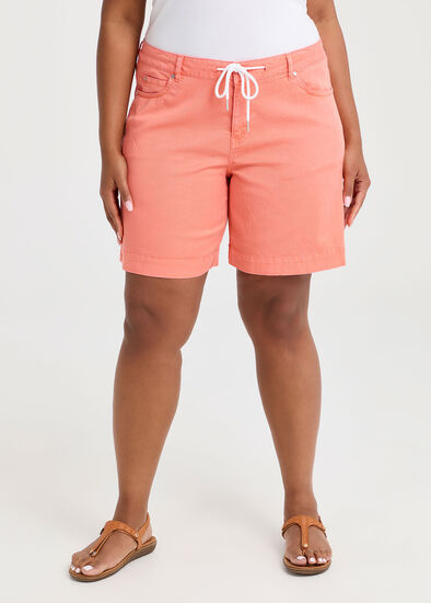 Plus Size Lyocell Blend Denim Short
