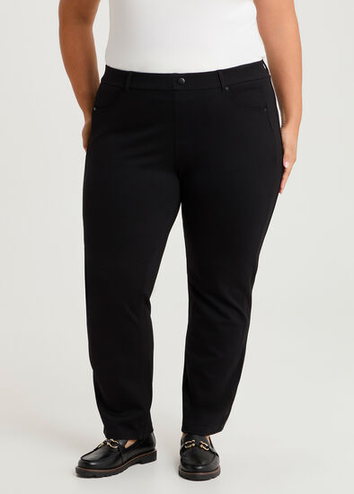 Plus Size Petit Ponte Straight Leg Pant
