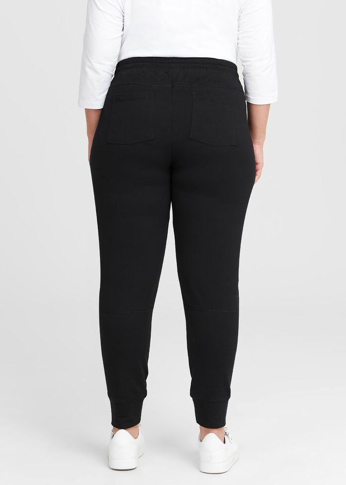 Shop Plus Size Cotton Zip Pocket Trackpant in Black | Sizes 12-30 ...