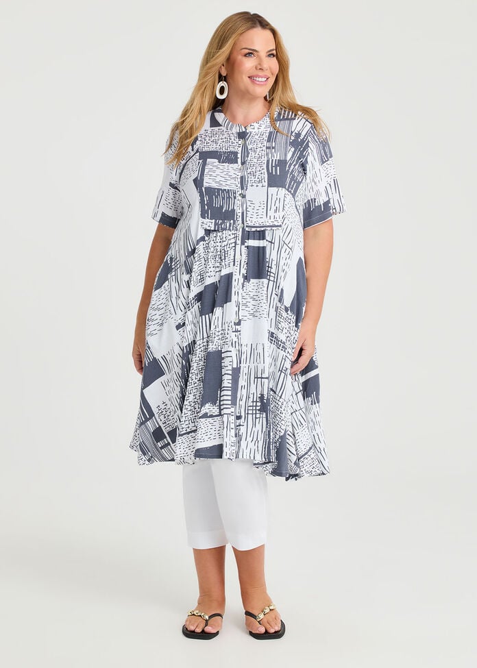 Natural Ella Abstract Shirt, , hi-res