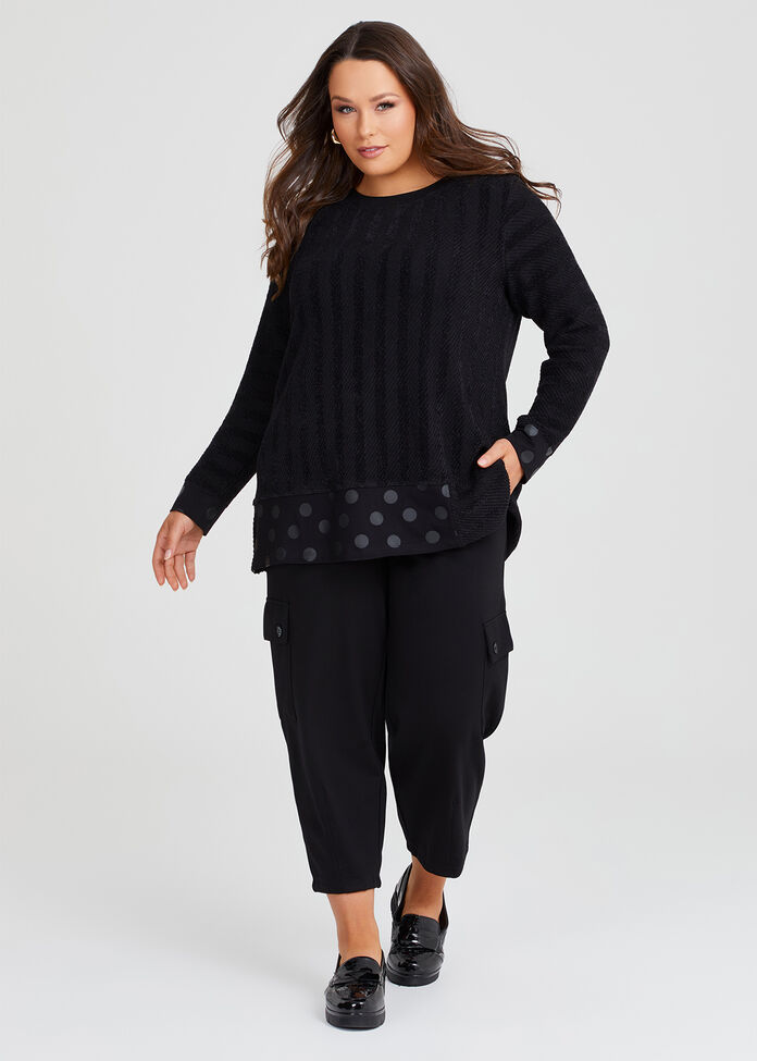 Bamboo Ponte Cargo Pant, , hi-res