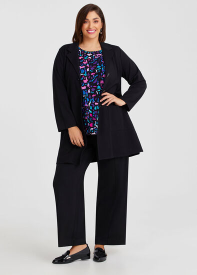 Plus Size Diva Bamboo Ponte Jacket