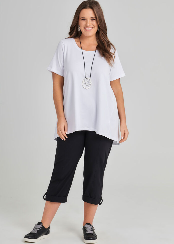 Shop Plus Size Coastal Crop Pant in Black | Sizes 12-30 | Taking Shape AU
