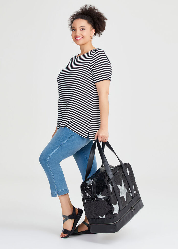 Star Sequin Weekender Bag, , hi-res
