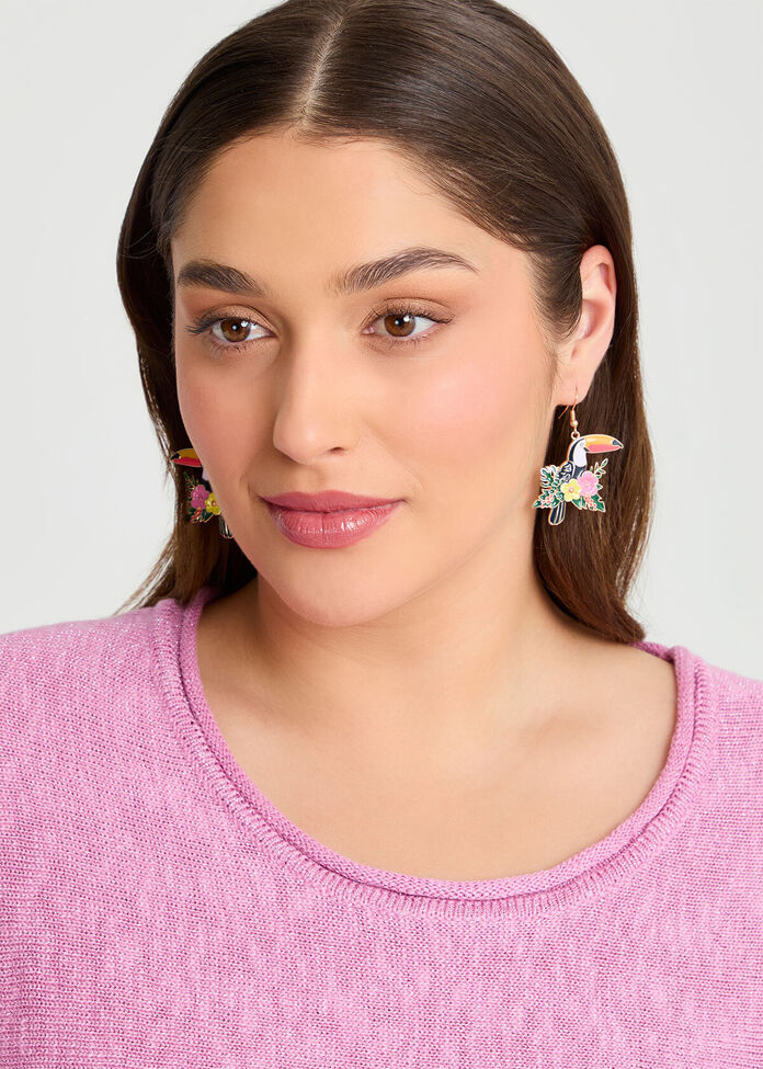 Toucan Earrings, , hi-res