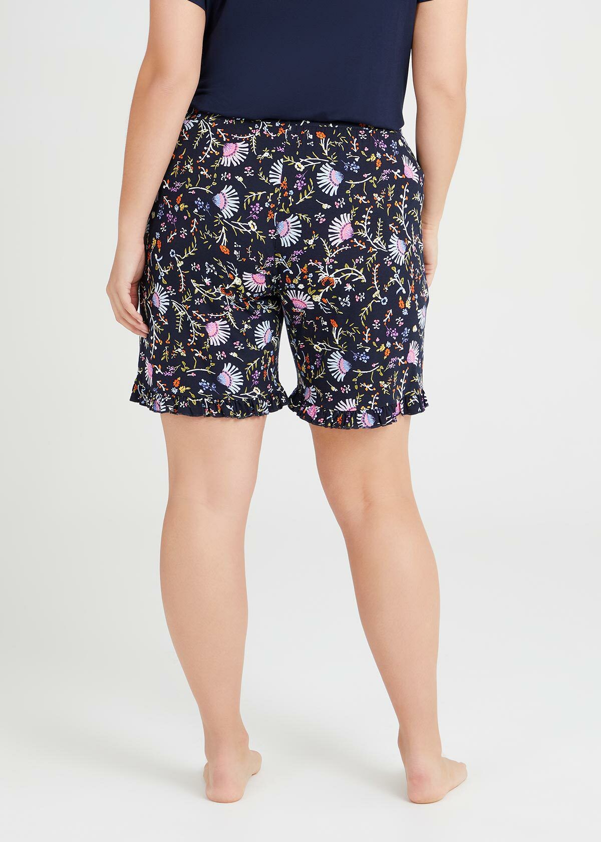 Bamboo Flora Pyjama Short in Print in 
