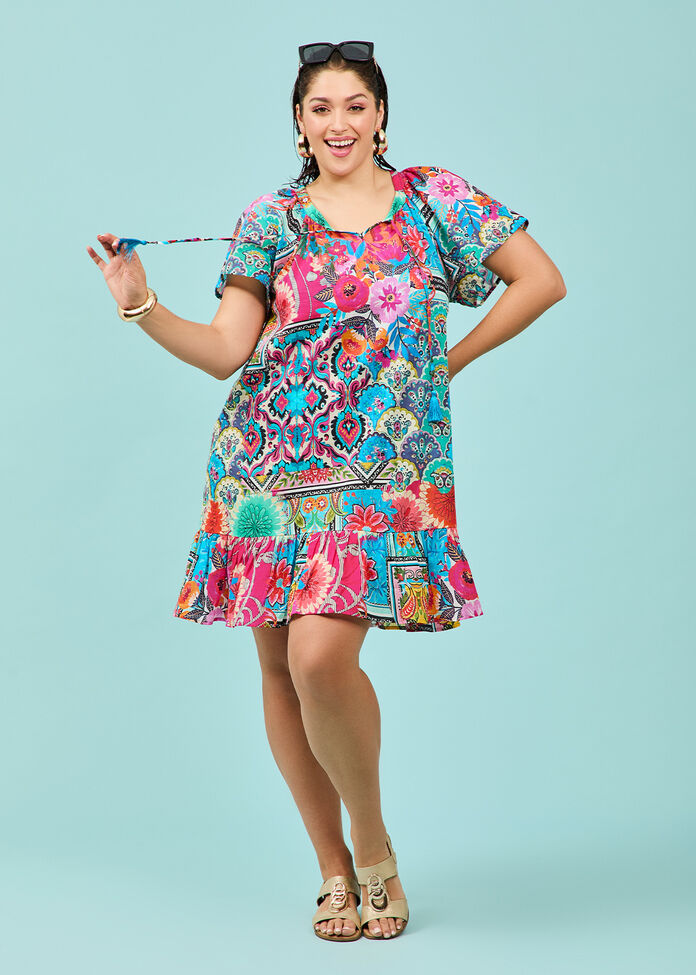 Cotton Botanica Coverup Dress, , hi-res