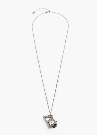 Sewing Machine Watch Necklace