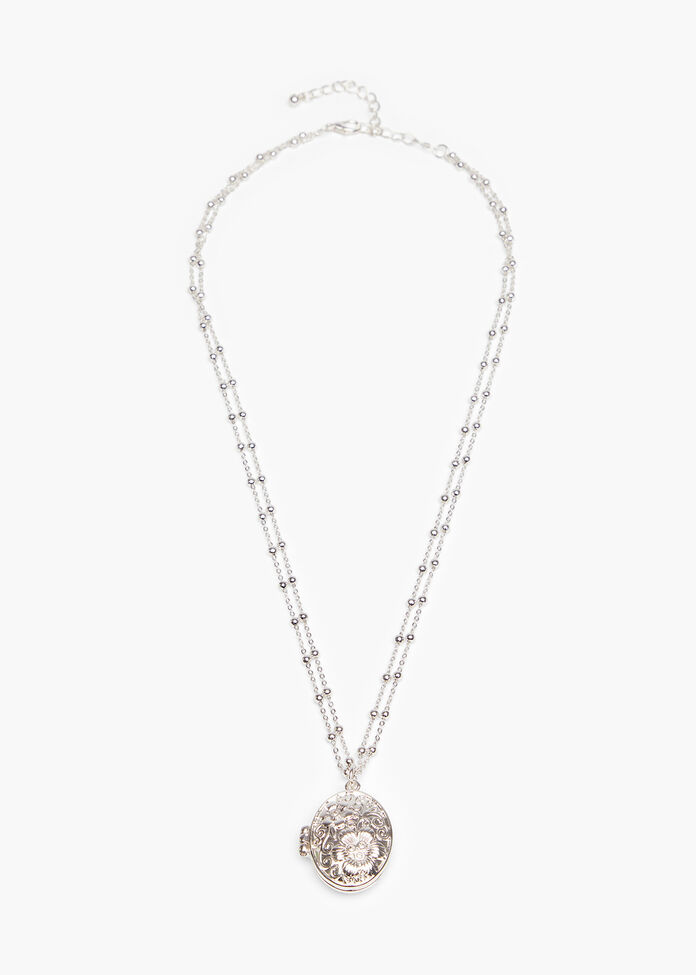 Bohemian Locket Necklace, , hi-res