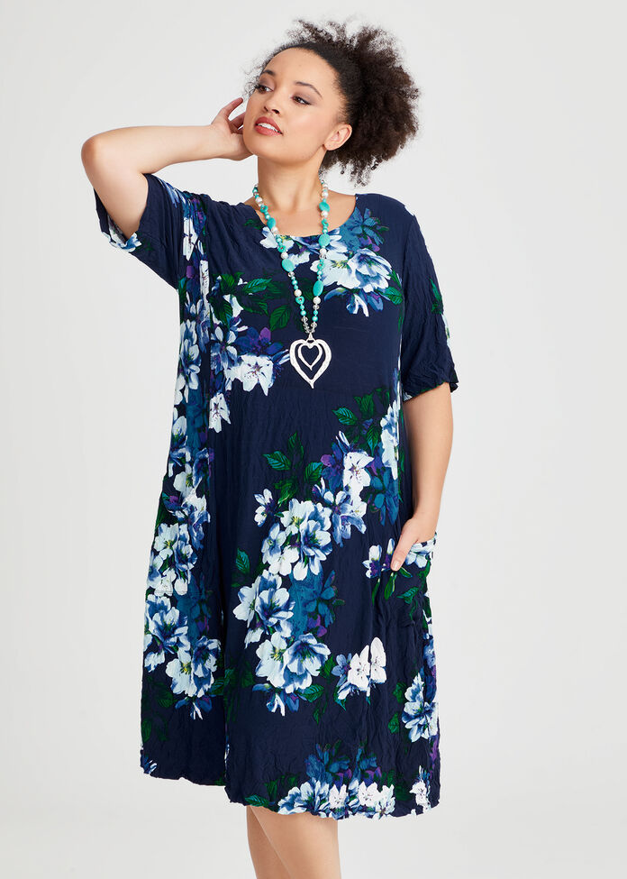 Floral Luna A-line Dress, , hi-res